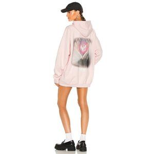 Boys Lie Eat Your Heart Out Hoodie in Pink One Size Fits All